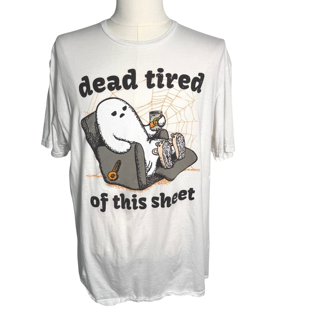 GOODIE TWO SLEEVES XL Dead Tired Of This Sheet Tee Shirt‎ Ghost Fall Unisex